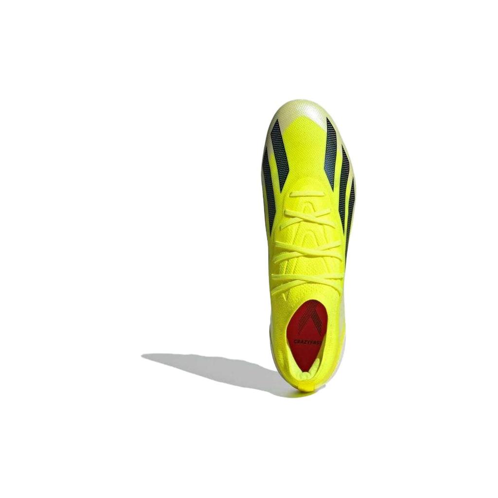 adidas X Crazyfast.1 AG Artificial Ground Cushioning Abrasion Resistant Soccer Shoes Unisex Yellow IF0653