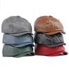 Men's Peaky Blinders Hat Ladies Retro PU Leather Flat Cap Beret Newsboy Cap