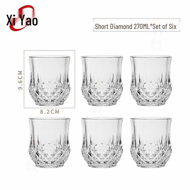 Xiyao Transparent Glass Drinkware Set
