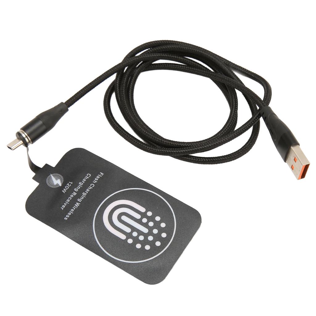 120W Type C Magnetic Dual Purpose Wireless Charging Receiver 10W Thin Wireless Charging Receiver for Galaxy A51 A40 A20E