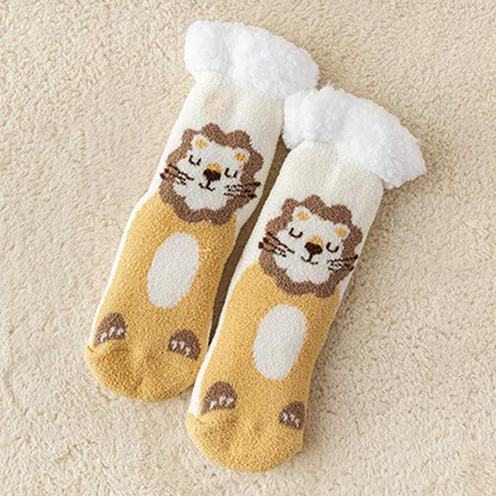 Women's Fleece-Lined Lambswool Home Socks - Warm, Thick, Cozy for Winter & Christmas