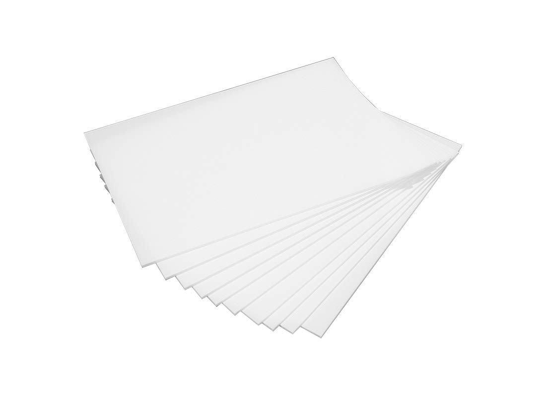 

Yamako Pladan White Pladan Sheets, 301mm Wide x 450mm Long, 5mm Thick, Pack of 10, Made in Japan