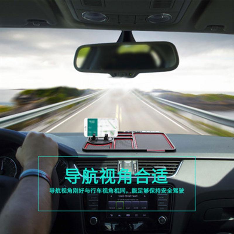 Silicone Car Phone Holder Temporary No Parking Card Number Car Phone Mat Holder Dashboard For Car On The Panel Coin Non Slip Mat