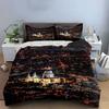 City Nightscape Decorative Set Multiple Sizes Kid'S And Adults' Bedroom Exquisite 3Pc Bedding Set, Gift