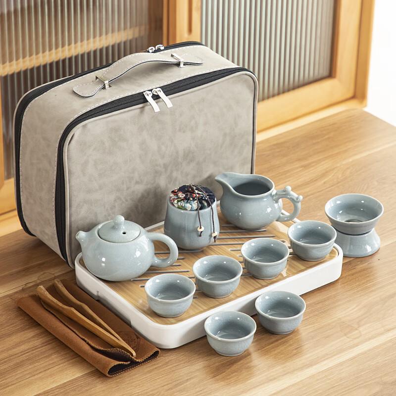 

Portable Ceramic Kung Fu Tea Set