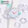 Swatch SO29K704-S14 Dazzling White Aurora 2.0 Quartz Watch