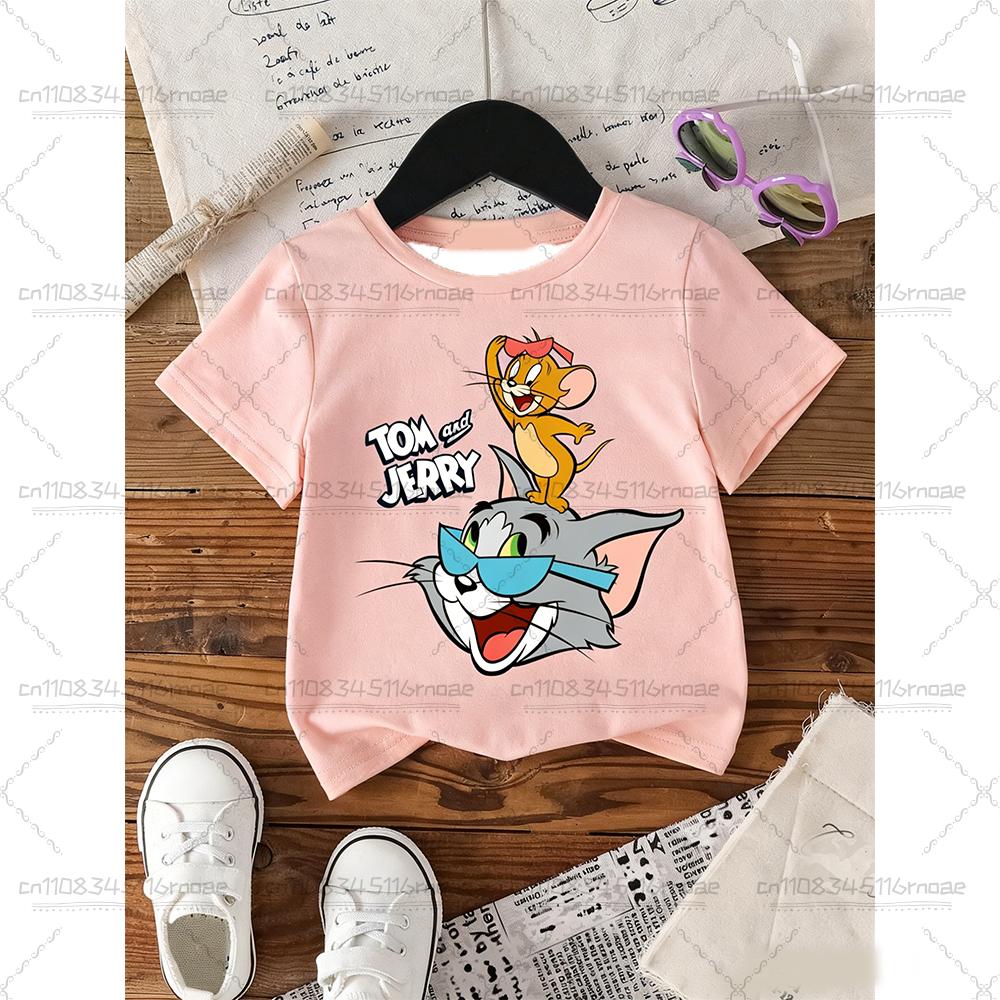 Cartoon Pattern Printed Imitation Children s Cute Casual Top Fashion Street T-shirt for Summer 100