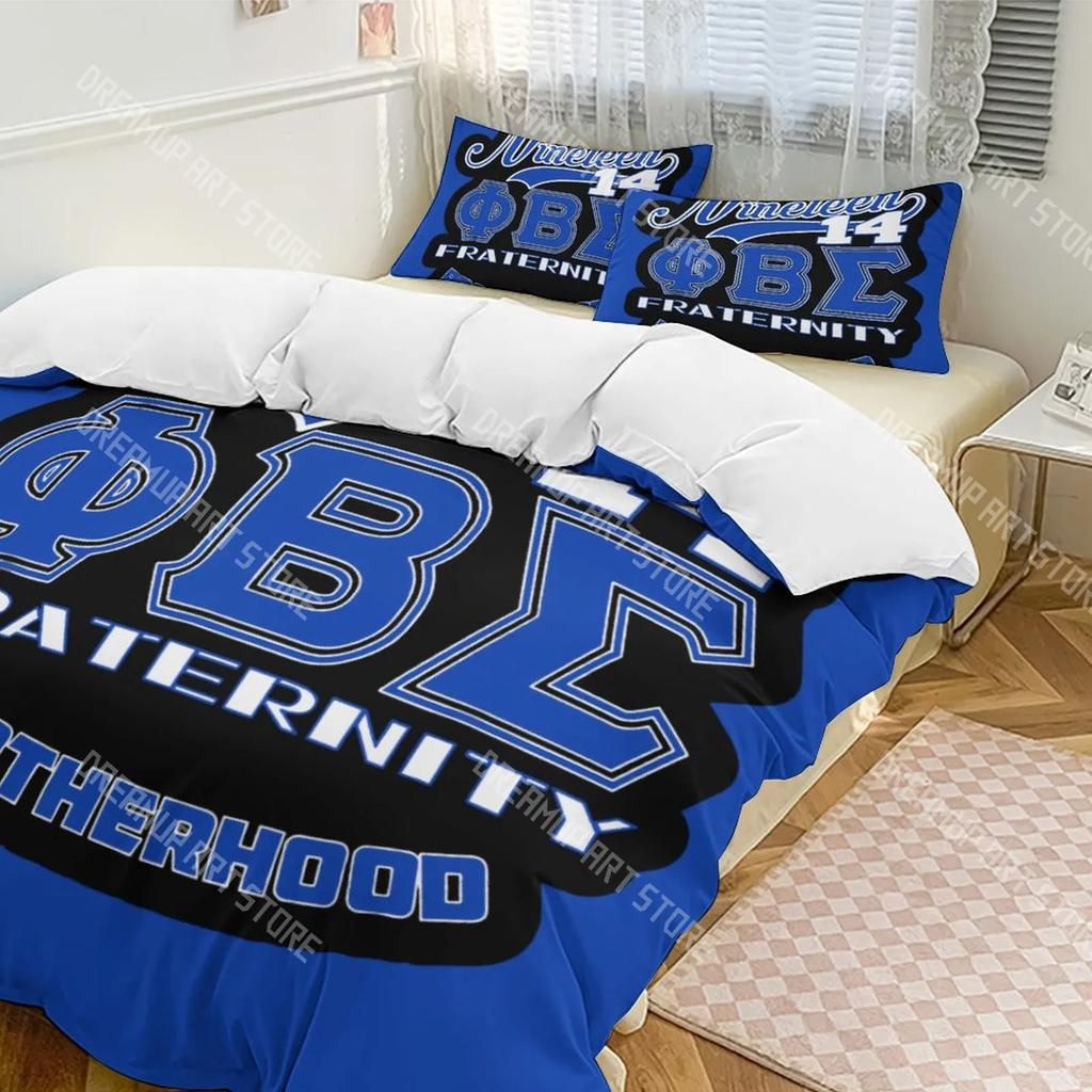 3D Print Phi Beta Sigma PBS Bedding Set Twin Queen King Full Size Duvet Cover Pillowcase Bed Boys Girls Adult Home Textiles