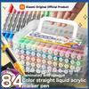 12-84 Colors Acrylic Painting Marker Waterproof Acrylic Brush Marker Professional Acrylic Marker Set DIY Coloring Art Supplies