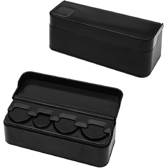 Ohleats Coin Holder for Car, Portable Mini Change Storage Box Compatible with Coins of Different Sizes, Universal Auto Coin Organizer Money
