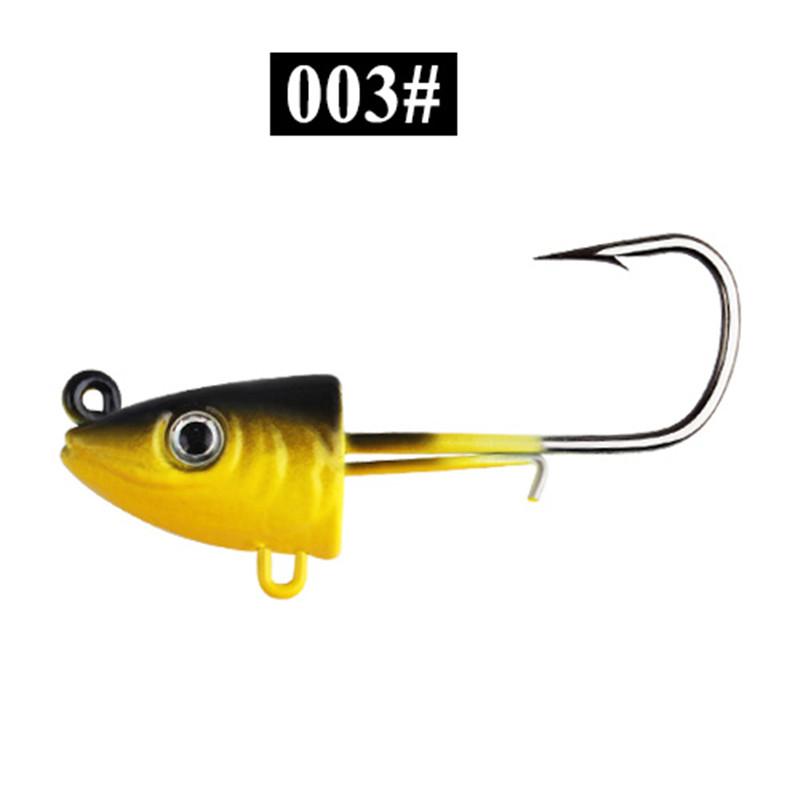 2pcs Jig Head Fish Hook 10g 25g 45g Fish Head Fish Hook for Soft Bug Fishing Tackle