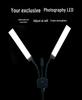 45W Dual-Arm LED Lamp for Photography/Live Stream - Foldable & Portable Fill Light