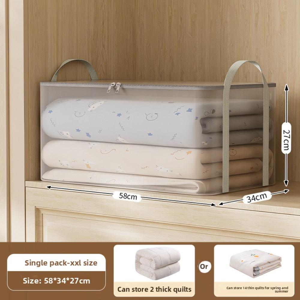 Transparent Blanket Storage Bag Large Capacity Moving Storage Bag Clothing Storage Bag  Household