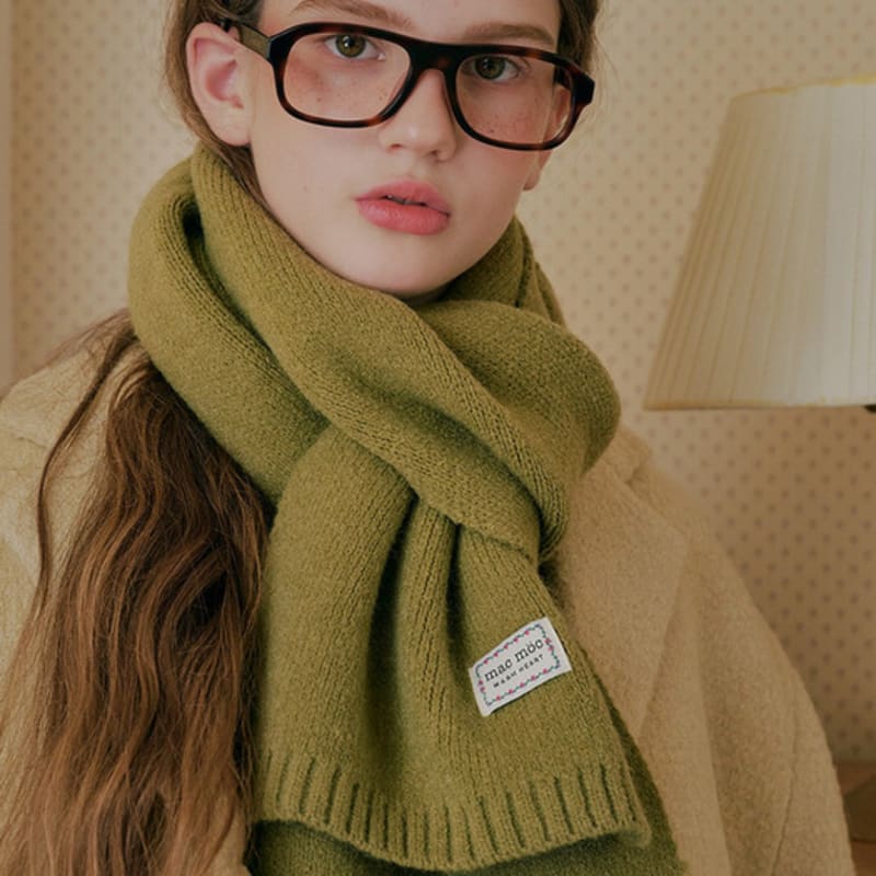 MAC MOC Merry muffler Merry Glove_Solid Soft Knit Muffler__6 colors