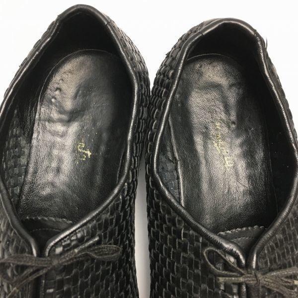 Fully Handmade Wholecut All Leather Business Shoes Black size 26.0-27.0 Men's(USED)