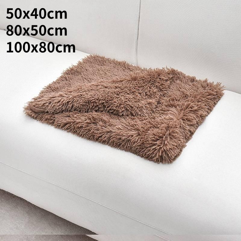 Puppy Pet Dog Cat Plush Fabric Blanket Bed Soft Fluffy Warm Throw Sofa Pad Mat
