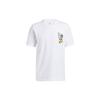 T Shirts Men's White Crew Neck Moderate Straight Fit GP3438