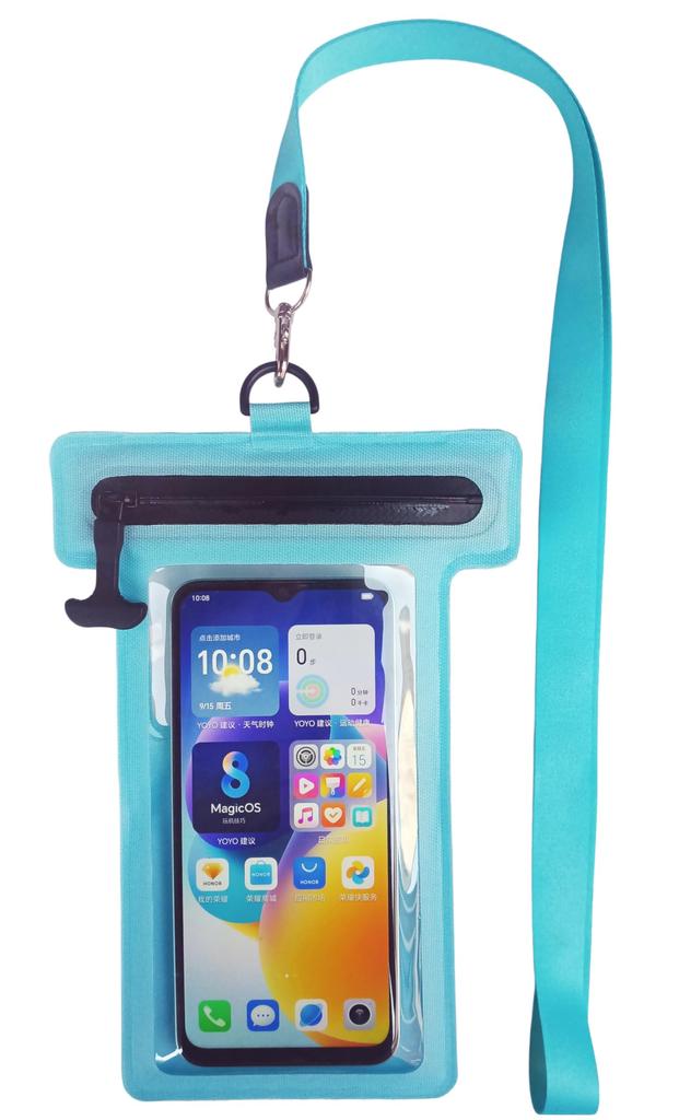 Waterproof smartphone case with airtight zipper made of thick TPU compatible with iPhone Pro closure, material, 17/16/15/14 Max.