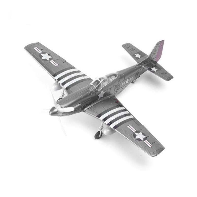 1/48 WWII Fighter Model AirForce P-40 Tomahawk Military Flying Tigers Warplane P51 MUSTANG F4U BF109 Fighter Model Puzzle Toys