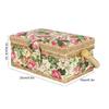 Sewing Sewing Storage Case for Sewing and Small Floral Large Hand Knitting Box, Needles, Thread, Kits, Scissors, Items, Pattern, Capacity, Portable,