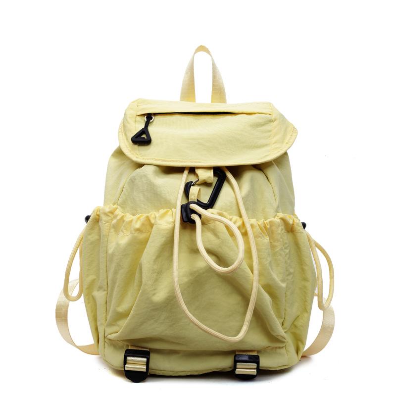 Korean Women's 2025 Casual Drawstring Backpack: Lightweight Small Schoolbag for Students