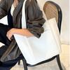 Homarina Women's Tote Bag, Handbag, Business Bag, Fits A4 Sizes, Shoulder Bag (White)