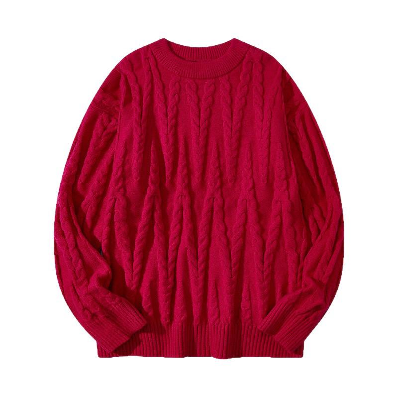 Men's Japanese Style Trendy Loose Knit Sweater - Autumn/Winter Retro Fashion