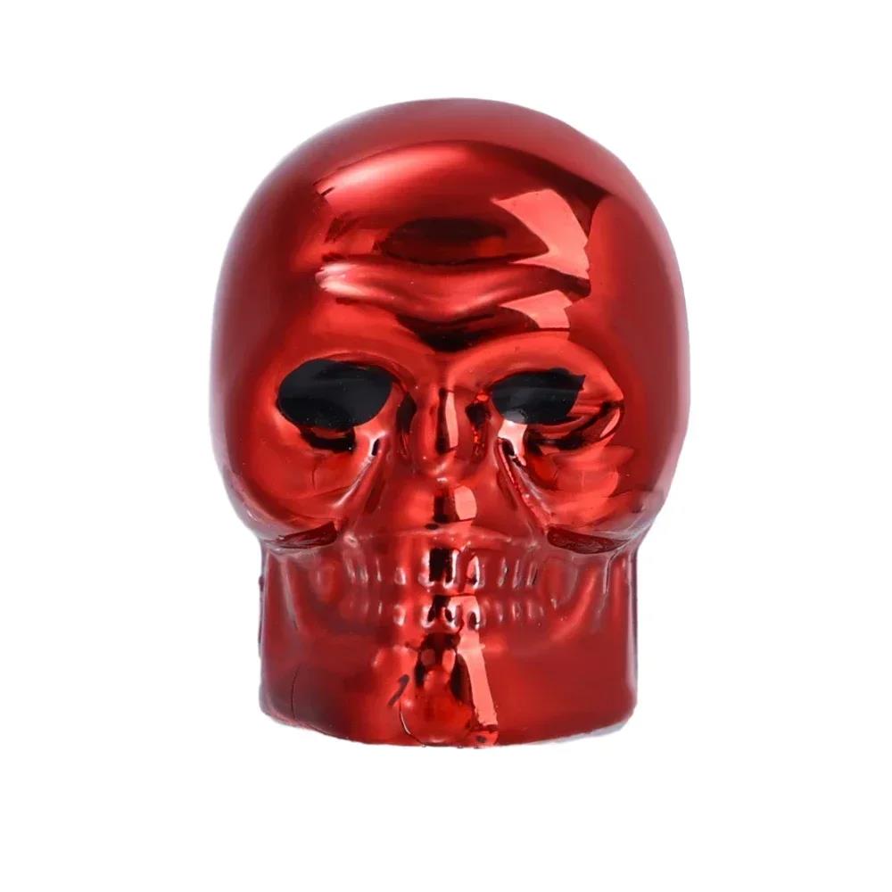 1-8pcs Universal Car Skull Style Antirust Copper Core Motorcycle Bike Car Wheel Tyre Tires Valve Stem Caps Exterior Accessories Stem Caps1