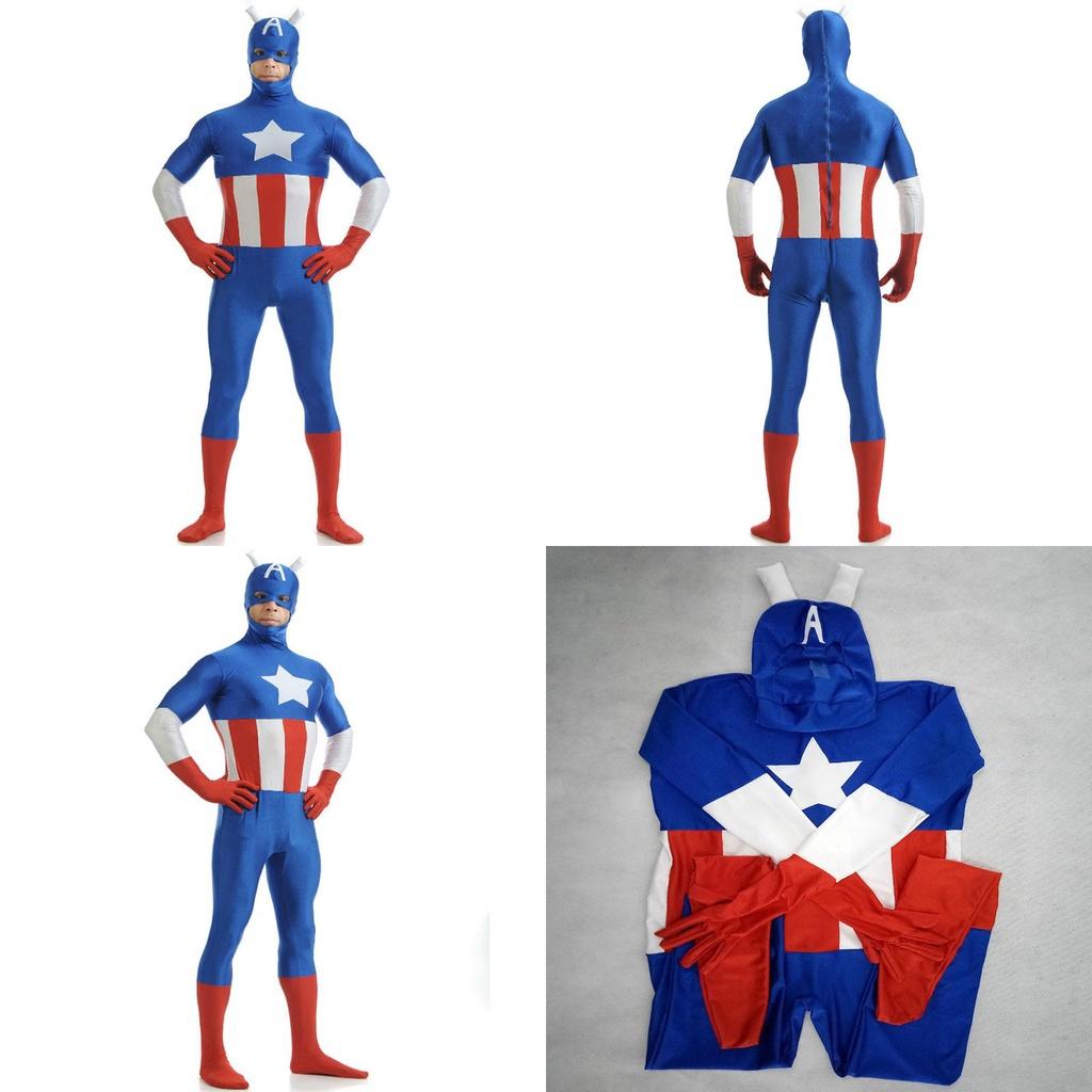 Stunning Avengers Superhero Captain Costume With Exquisite Workmanship For Adults