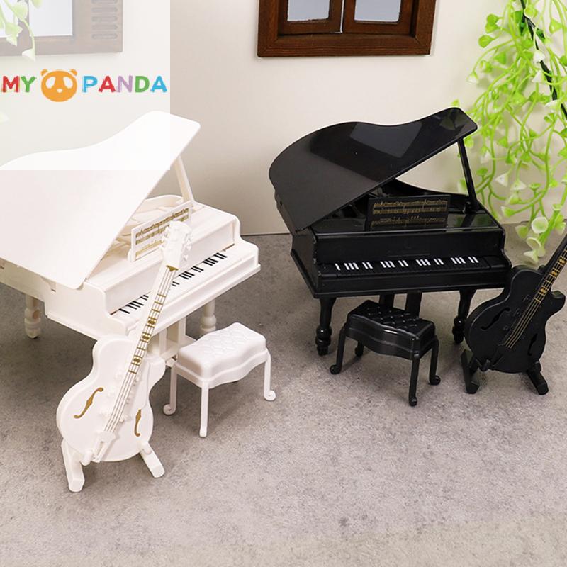 1/12 Dollhouse Simulation Piano Guitar Cello Model Dollhouse Musical Instruments Furniture Designed For Dolls House Home Decor Ornaments