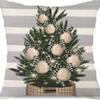 Christmas Pillowcase Linen Print Elk Snowman Home Decoration Sofa Cushion Cover