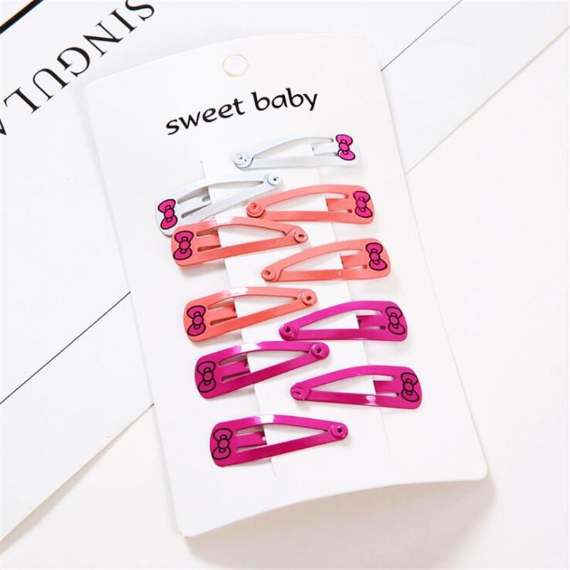1 Set Niedlicher Druck Mini Baby Mädchen Kinder Haarspangen Haarklammern Barrettes Accessoires Für Kinder Haar Haargriff Haarnadel Kopfschmuck
