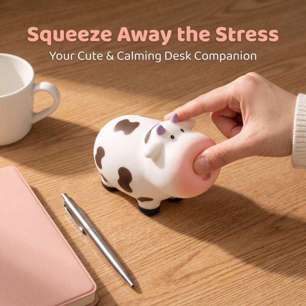 Simulation COW Slow Rebound Toy Elastic Slow Rising Squeeze Toy COW Squeeze Toys Children Toys