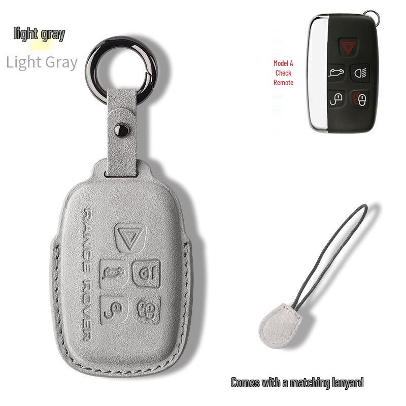 Nubuck Leather Key Case for Range Rover Models (Sport, Evoque, Defender, Discovery Sport, Velar, Freelander)