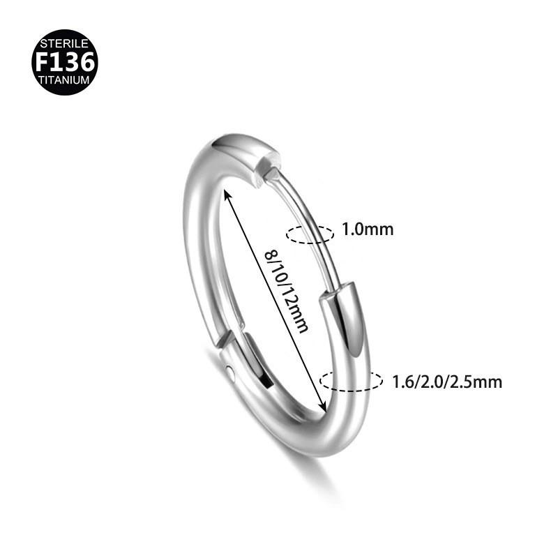 G23 Titanium Legering Oorbellen: Neus-, Oor kraakbeen- & Lichaamspiercing Sieraden