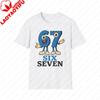 67 Meme Six Seven 67 Italian Brainrot Playful Graphic TShirt  Adults Unisex Softstyle Tee Fun Wear for Birthdays Parties Tops