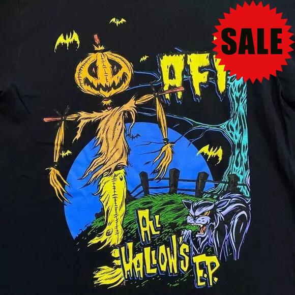 

New AFI All Hallow’s EP Cover Short Sleeve Gift For Fan T-Shirt Unisex T-Shirt XXXL