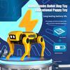 Solar Robot Dog Toy Movable Joints Electric Walking Mechanical Cat Toy Kids STEM Educational Animal Assembly Toy Toddlers Boys Girls Gift