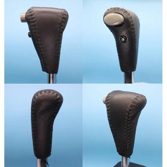 New Real Leather Gear Shift Knob Cover For Toyota Land Cruiser LC80 LC100 2001 2002 2003 2004 2005 2006 Gear Ball Protector