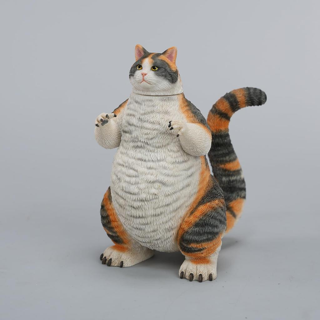 JXK Goji Nyan Durable Polyresin with Intricate Details Funny Cat Gift Present for Pet Animal Lovers