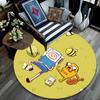 Adventure Time2 Round Area Rug,Carpet Rug for Living Room Bedroom Sofa Playroom Decor,Non-slip Floor Mat