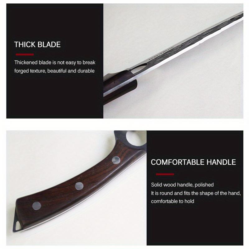 Stainless Steel Boning Knife w/Knife Sheath Fruit Knife Handmade Forged Knife Peeling Knife Fruit Vegetable Fish Meat Cleaver