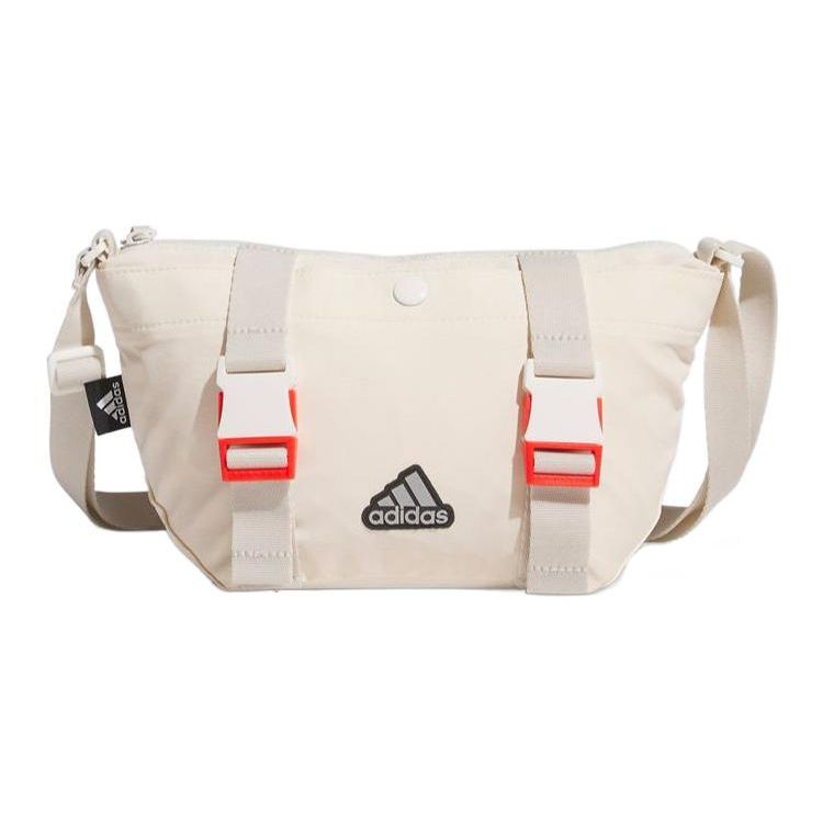 

Adidas Adjustable Shoulder Strap Nylon Crossbody Bag Unisex Bags White Orange IA5260 White Orange