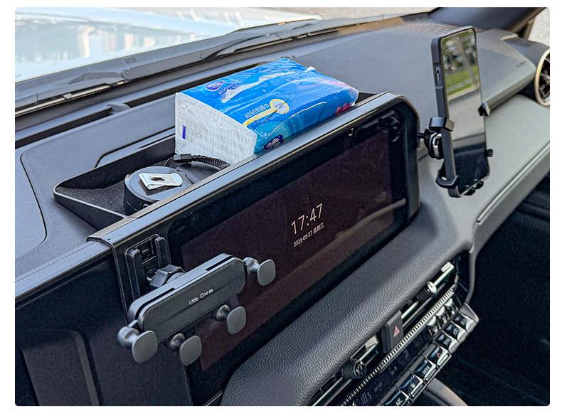 24-26 Prado LC250 Rear Storage & Phone Holder Console Accessory