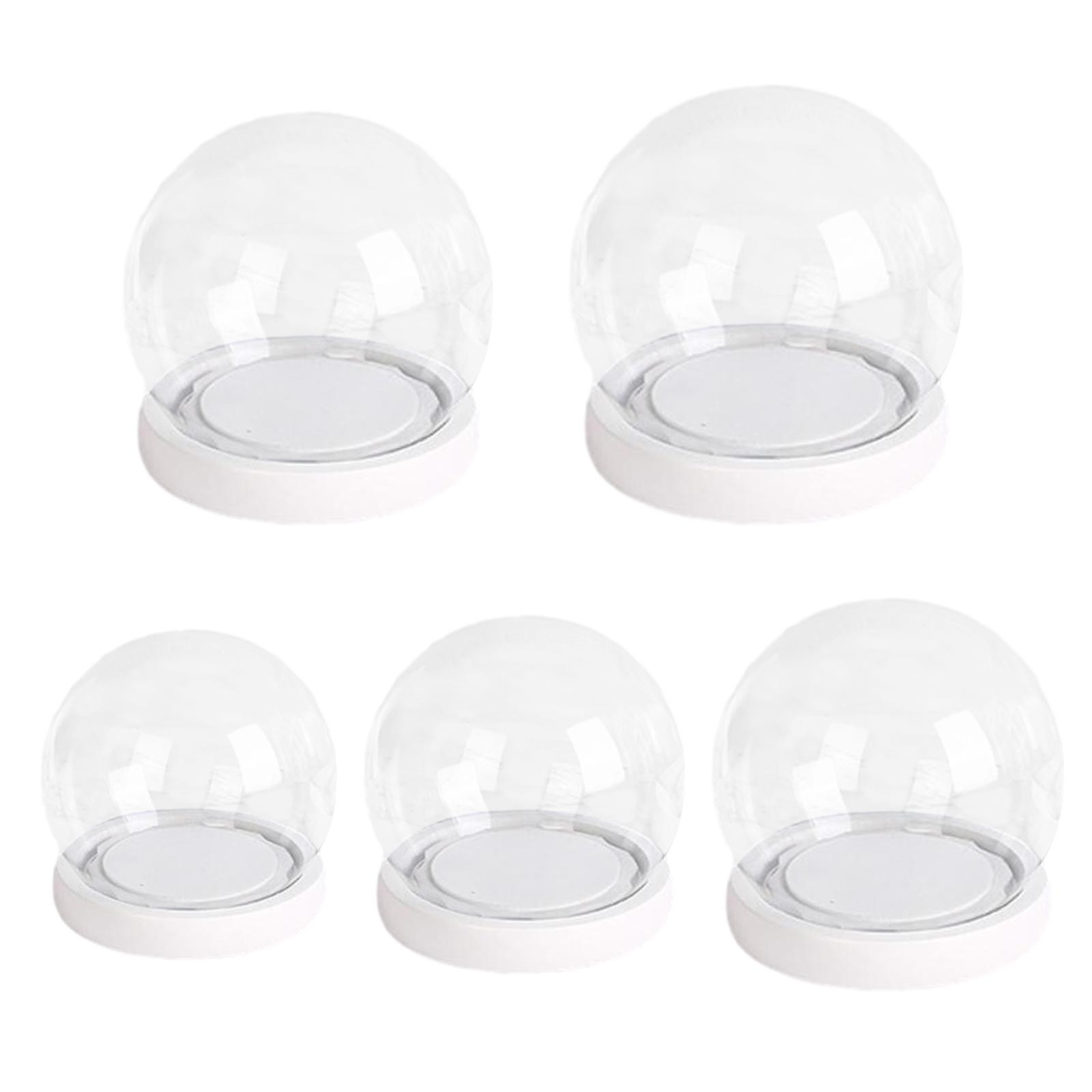 

Clear Glass Dome with Base Glass Plant Terrarium Container Jar for Keepsakes Women Tabletop Centerpiece Diameter 12cm