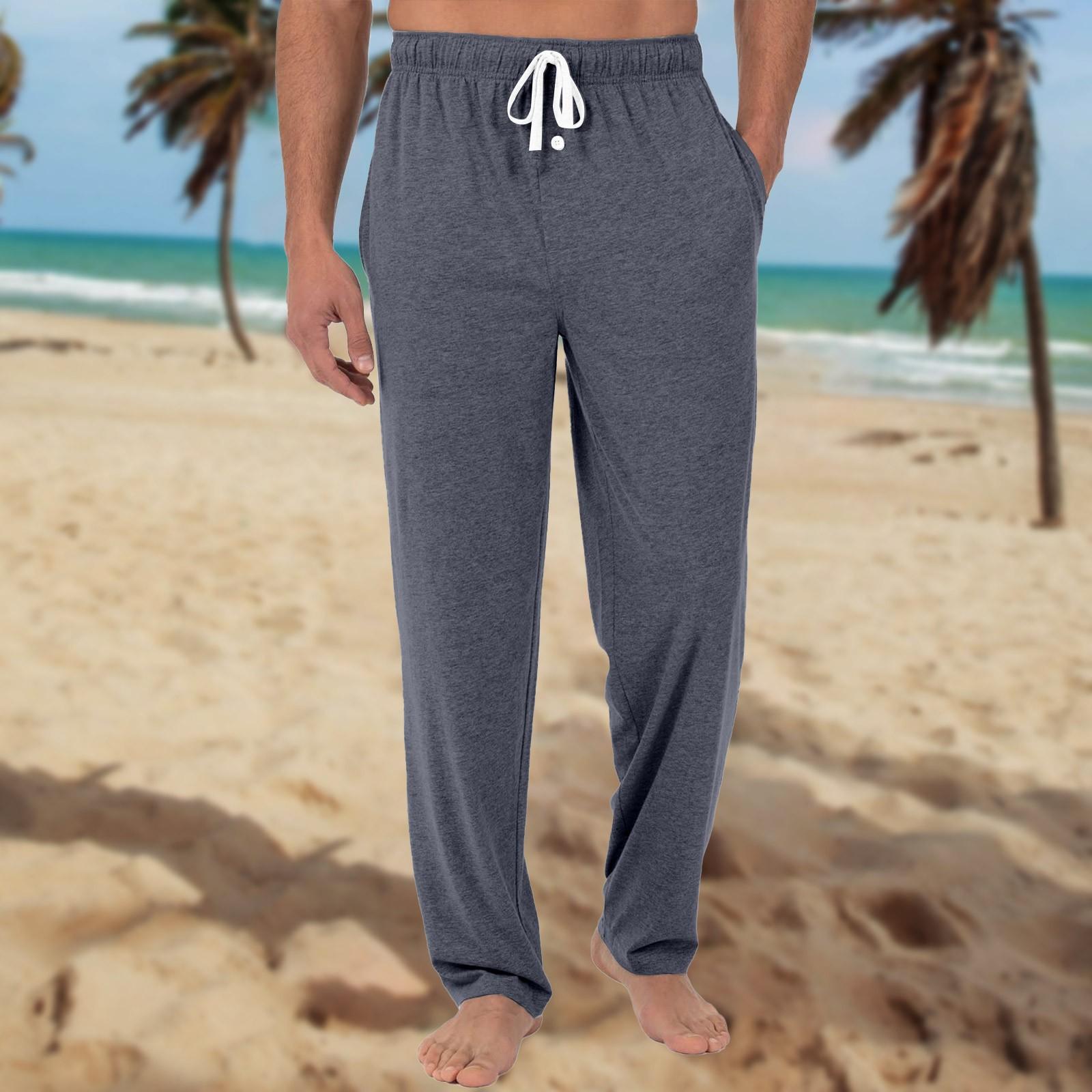 

Мужские трикотажные модные повседневные брюки с напечатанным карманом, пижамные брюки XL