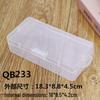 Clear Buckle Plastic Storage Box for Tools, Electronics, and Fishing Hooks