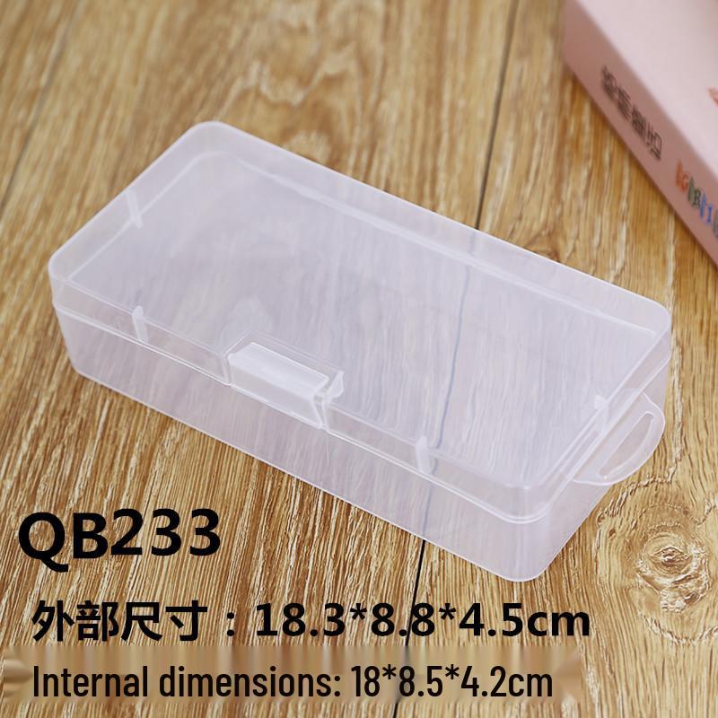 Clear Buckle Plastic Storage Box for Tools, Electronics, and Fishing Hooks