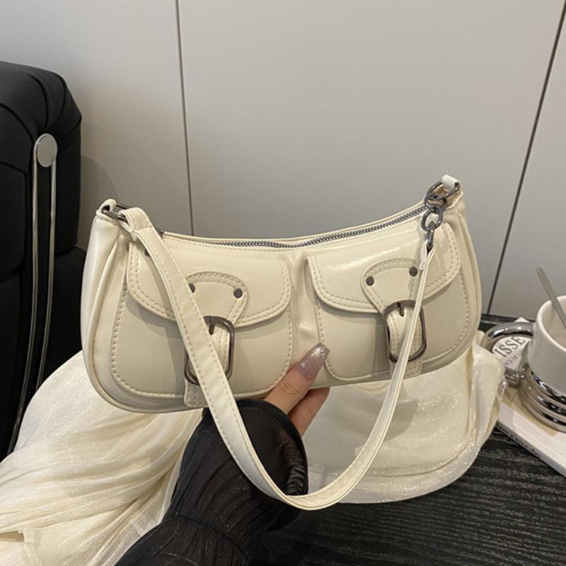 Y2k Achseltasche Kleine Quadratische Tasche Fashi Einfach Lässig Mehrere Taschen Damen Umhängetasche Fashi Street Pendler Einfarbige Tasche