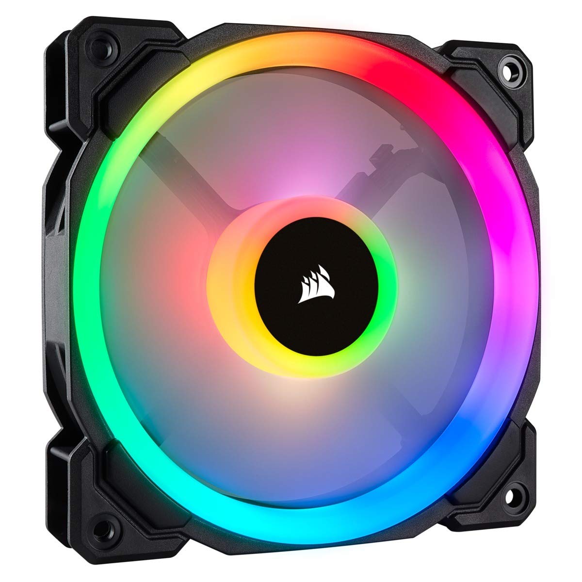 

Corsair LL120 RGB Одинарний вентилятор для корпусу ПК Діаметр RGB FN1140 Сумісний з настільним ПК [120 мм в комплекті] CO-9050071-WW